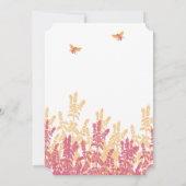 ハニーサックル蜜蝋ワイルドフラワーの結婚式の招待 招待状 (裏面)