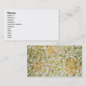 「ハニーサックル」のデザイン1883年 名刺 (正面/裏面)