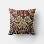 ハニーサックル、ウィリアム・モリスヴィンテージデザイン クッション (裏面)