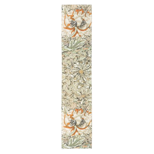 ハニーサックル、ウィリアム・モリス ショートテーブルランナー (正面)