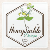 ハニーサックル ガラスコースター (正面)