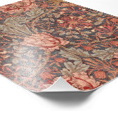 ハニーサックル、フローラルパターンby William Morris フォトプリント (角)