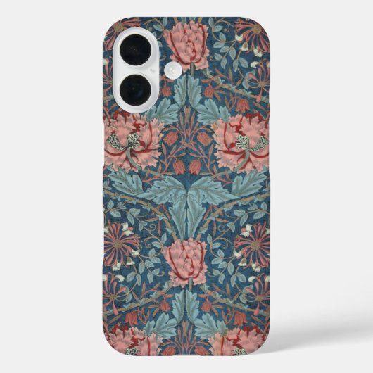 ハニーサックルby William Morris、ヴィンテージ・フラワーアート Case-Mate iPhoneケース (裏面)
