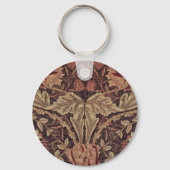 ハニーサックルby William Morris, Garden Flowers Art キーホルダー (正面)