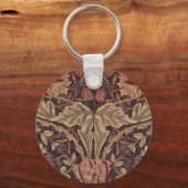 ハニーサックルby William Morris, Garden Flowers Art キーホルダー (正面)