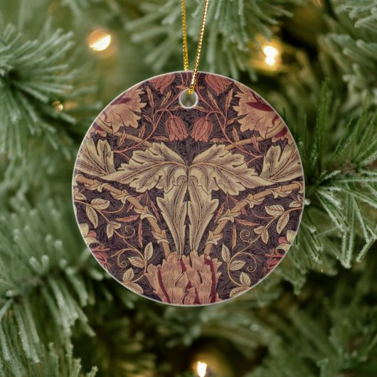 ハニーサックルby William Morris, Garden Flowers Art セラミックオーナメント (ツリー)