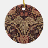 ハニーサックルby William Morris, Garden Flowers Art セラミックオーナメント (正面)
