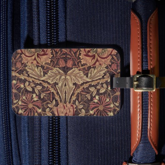 ハニーサックルby William Morris, Garden Flowers Art ラゲッジタグ (正面インサイチュ4)