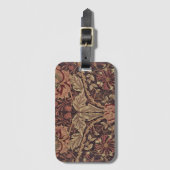 ハニーサックルby William Morris, Garden Flowers Art ラゲッジタグ (正面縦)