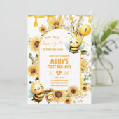 ハニーサンフラワーファーストBeeDay 招待状 (スタンド正面)