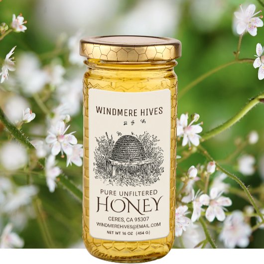 ハニーシッピングヴィンテージスキューアイボリーラベル ラベル