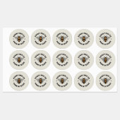 ハニージャガーハニービー養蜂事業ラベル ラベル (シート)