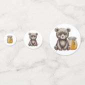 ハニージャーとテディベアの赤ちゃんシャワー コンフェッティ (正面)