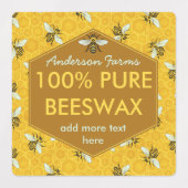 ハニージャーブビーズピュアビーズワックスアピールファーム事業 ラベル (デザイン2)