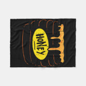 ハニージャーポットコスチュームおもしろい甘いハロウィンメンズウォーム フリースブランケット (正面(横))