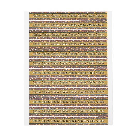 ハニージャールリッドセキュリティラベルダークアルファルファ ラップアラウンドラベル (シート)