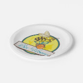 ハニージャール付きビーヴィンテージ養蜂家 ペーパープレート (アングル)