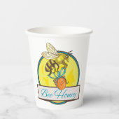 ハニージャール付きビーヴィンテージ養蜂家 紙コップ (正面)