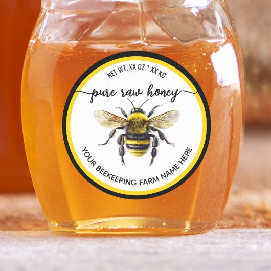ハニージャー ラベル | Honeybee Bee Apiary