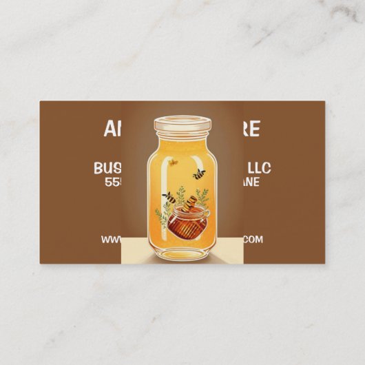 ハニージャー 名刺 (裏面)