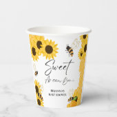 ハニースウィート赤ちゃんシャワーが可能 紙コップ (裏面)