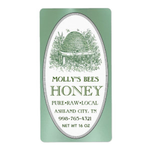 ハニースケッ縁どプ(住所または出荷グリーン) ラベル