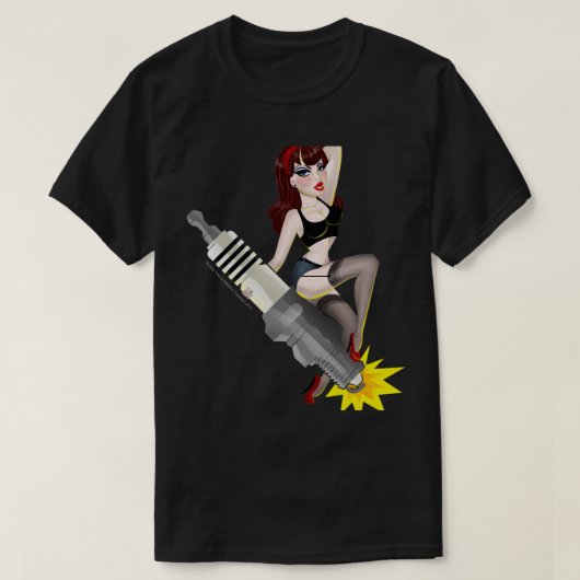 ハニースパークプラグ Tシャツ (デザイン正面)