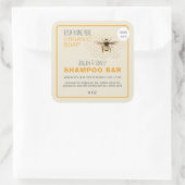 ハニーソープシャンプーバーイエローアンティークホワイト スクエアシール (バッグ)