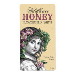 ハニーチャイルドミツバチとバラ ラベル