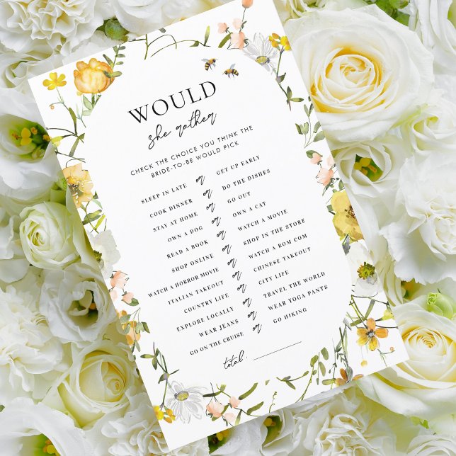 ハニーテーマブライダルシャワーは彼女はむしろゲームだろう (クリエイターアップロード済み)