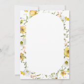 ハニーテーマ彼は彼女はブライダルシャワーゲームを言った 招待状 (裏面)