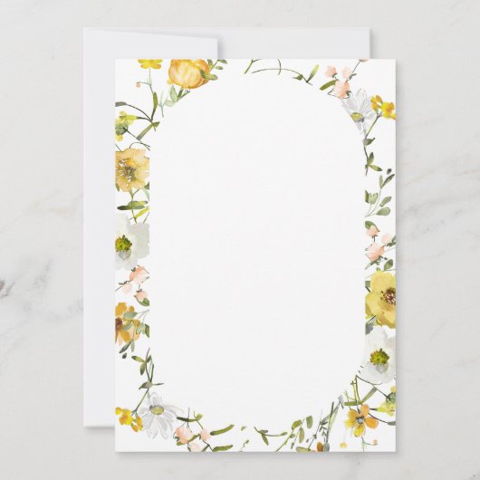 ハニーテーマ彼は彼女はブライダルシャワーゲームを言った 招待状 (裏面)