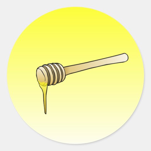 ハニーディッパークラシックラウンドステッカー ラウンドシール (正面)