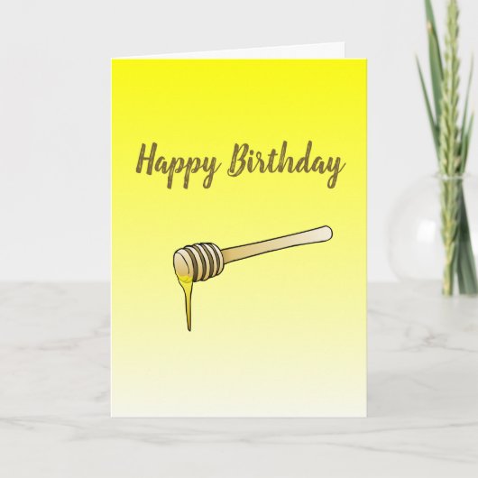 ハニーディッパー誕生日カード カード (正面)