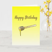 ハニーディッパー誕生日カード カード (黄色い花)