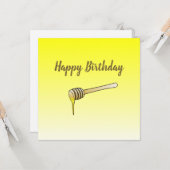 ハニーディーパーフラットグリーティング誕生日カード カード (正面/裏面インサイチュ)