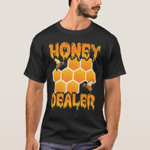 ハニーディーラーハニカムビーハイブハイブビーキーパービーキープイ Tシャツ