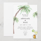 ハニーデュー カップル ブライダルシャワー 招待状 (正面/裏面)