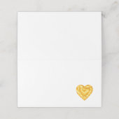 ハニートパーズハートウォーターカラーゲスト座席表 プレイスカード (外部開封)