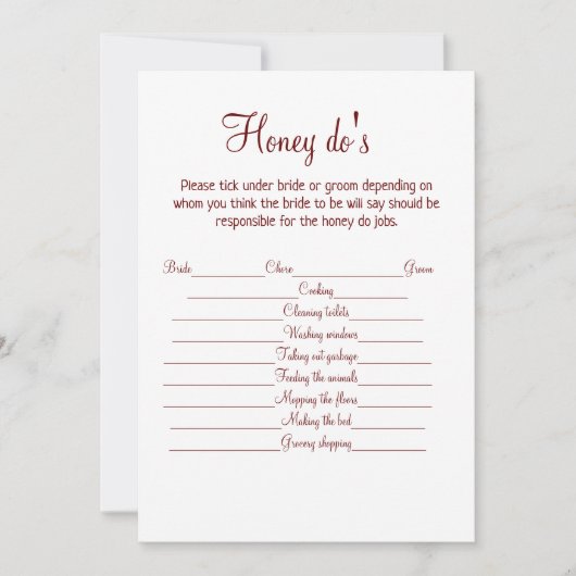 ハニードゥズ ウェディング ブライド グルーム パート シーズンカード (正面)