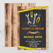 ハニードゥー新郎シャワーの招待状 招待状 (正面/裏面)