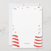 ハニードシャワー招待状 招待状 (裏面)