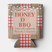 ハニードバーベキュー婚約パーティカップルシャワー 缶クーラー (正面)