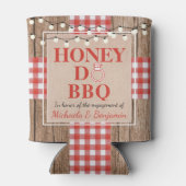 ハニードバーベキュー婚約パーティカップルシャワー 缶クーラー (裏面)