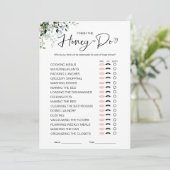 ハニードリストブライダルシャワーゲーム 招待状 (スタンド正面)