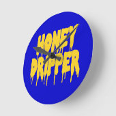 ハニードリッパー ラウンド壁時計 (傾斜)