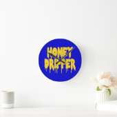 ハニードリッパー ラウンド壁時計 (ホーム)