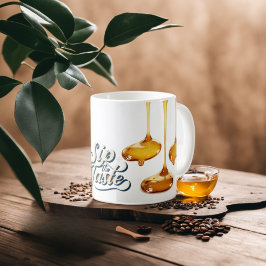 ハニードリップとスプラッシュマグ:甘さのシンフォニー コーヒーマグカップ