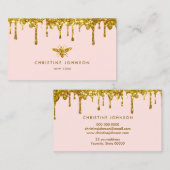 ハニードリップスフェイクグリッタービーのロゴ名刺 名刺 (正面/裏面)