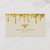 ハニードリップスフェイクグリッタービー名刺 名刺 (正面)